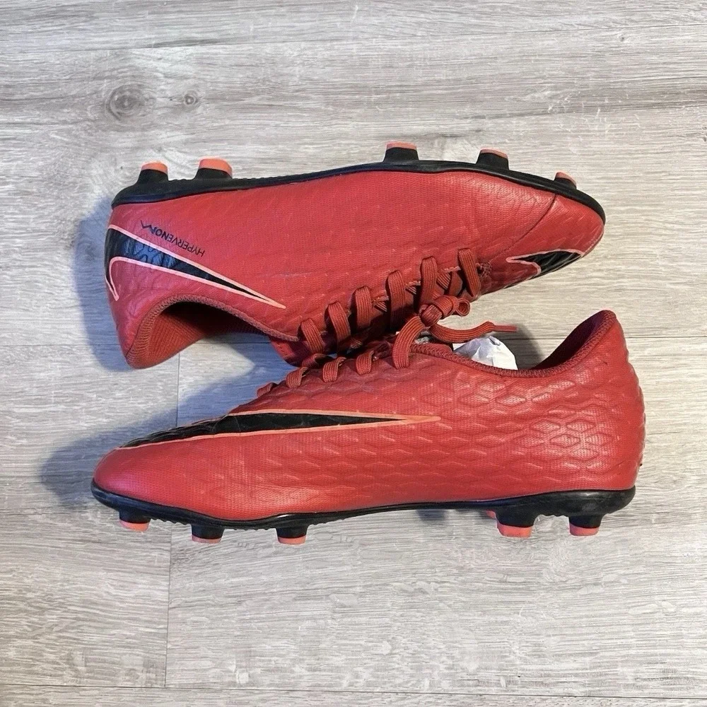 Nike Hypervenom Youth Size 5 Red FG Soccer Cleats Football Boots Kids
